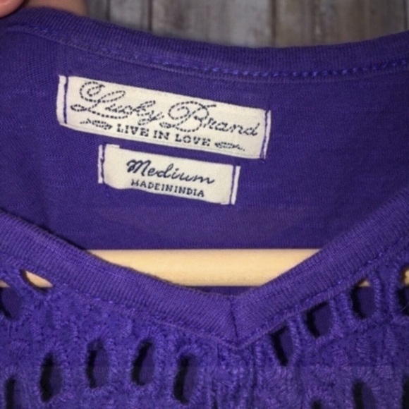 Lucky Brand Kids Purple Sleeveless Blouse - Picture 4 of 4